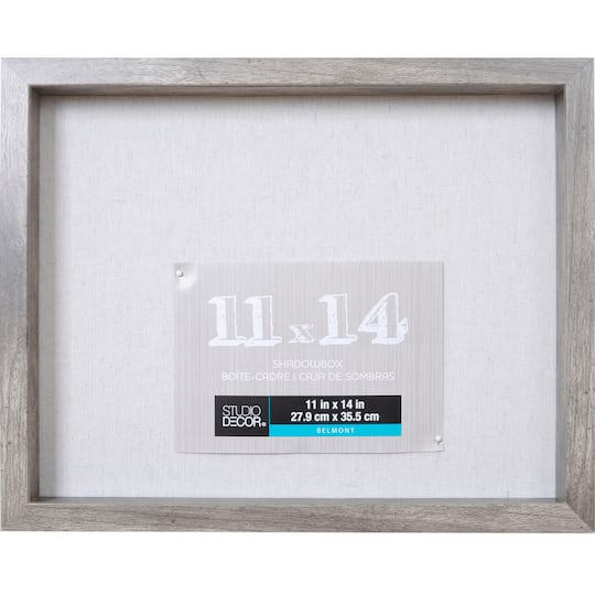 8 Pack: Gray Belmont 11" x 14" Shadowbox by Studio Décor®